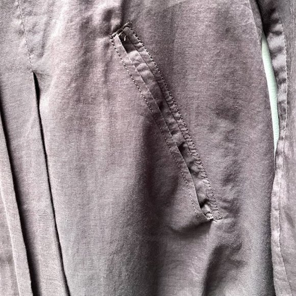 Le Jean de Marithe + Francois Girbaud Brown Button Down Blouse - Picture 4 of 6